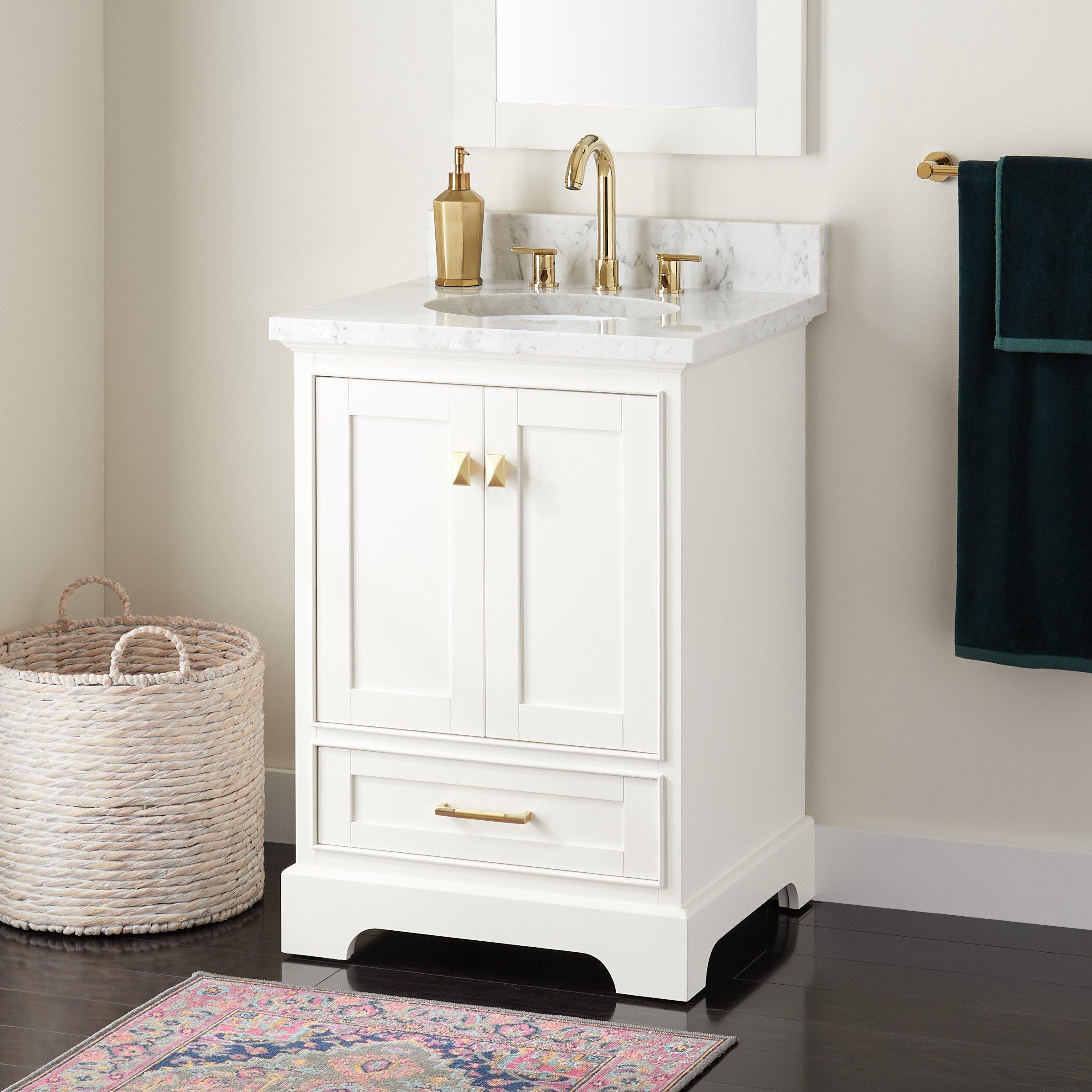 24 white vanity with sink discount