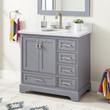 36" Quen Vanity With Undermount Sink - Gray, , large image number 0