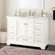 48" Quen Vanity With Rectangular Undermount Sink - Soft White, , large image number 0