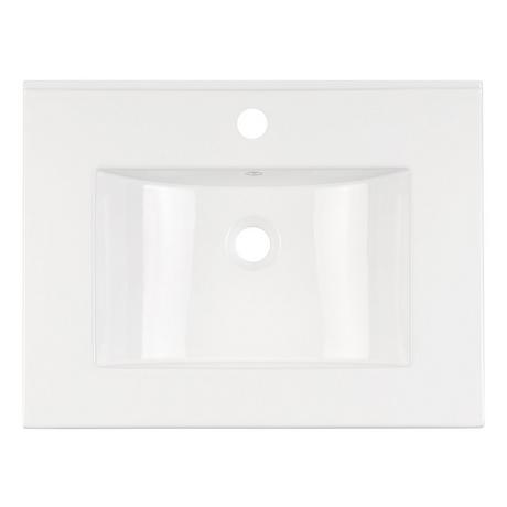 24" Varina Wall-Mount Vanity and Sink - Ebony
