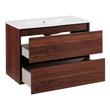 32" Kiah Wall-Mount Vanity and Sink - Hickory Brown, , large image number 2