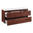 48" Kiah Wall-Mount Double Vanity and Sinks - Hickory Brown, , large image number 2