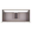 40" Bisbee Wall-Mount Vanity and Sink - Matte White with Warm Oak Frame, , large image number 4