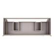48" Bisbee Console Double Vanity and Sinks - Matte White with Warm Oak Frame, , large image number 4