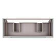 48" Bisbee Wall-Mount Double Vanity and Sinks - Sage Green with Warm Oak Frame, , large image number 4