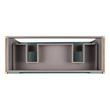 48" Bisbee Console Double Vanity and Sinks - Sage Green with Warm Oak Frame, , large image number 4