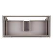 40" Bisbee Wall-Mount Vanity and Sink - Muted Gray with Warm Oak Frame, , large image number 4