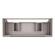 48" Bisbee Wall-Mount Double Vanity and Sinks - Muted Gray with Warm Oak Frame, , large image number 4