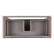 40" Bisbee Console Vanity and Sink - Muted Gray with Warm Oak Frame, , large image number 4