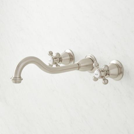 Ballantine Wall-Mount Bathroom Faucet - Cross Handles