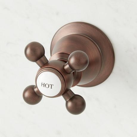 Ballantine Wall-Mount Bathroom Faucet - Cross Handles