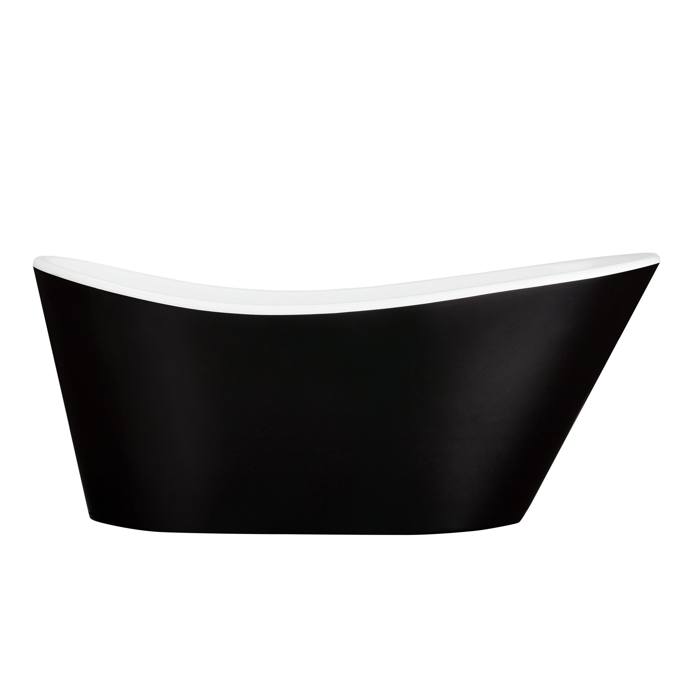 67" Saunders Black Acrylic Freestanding Tub Signature Hardware