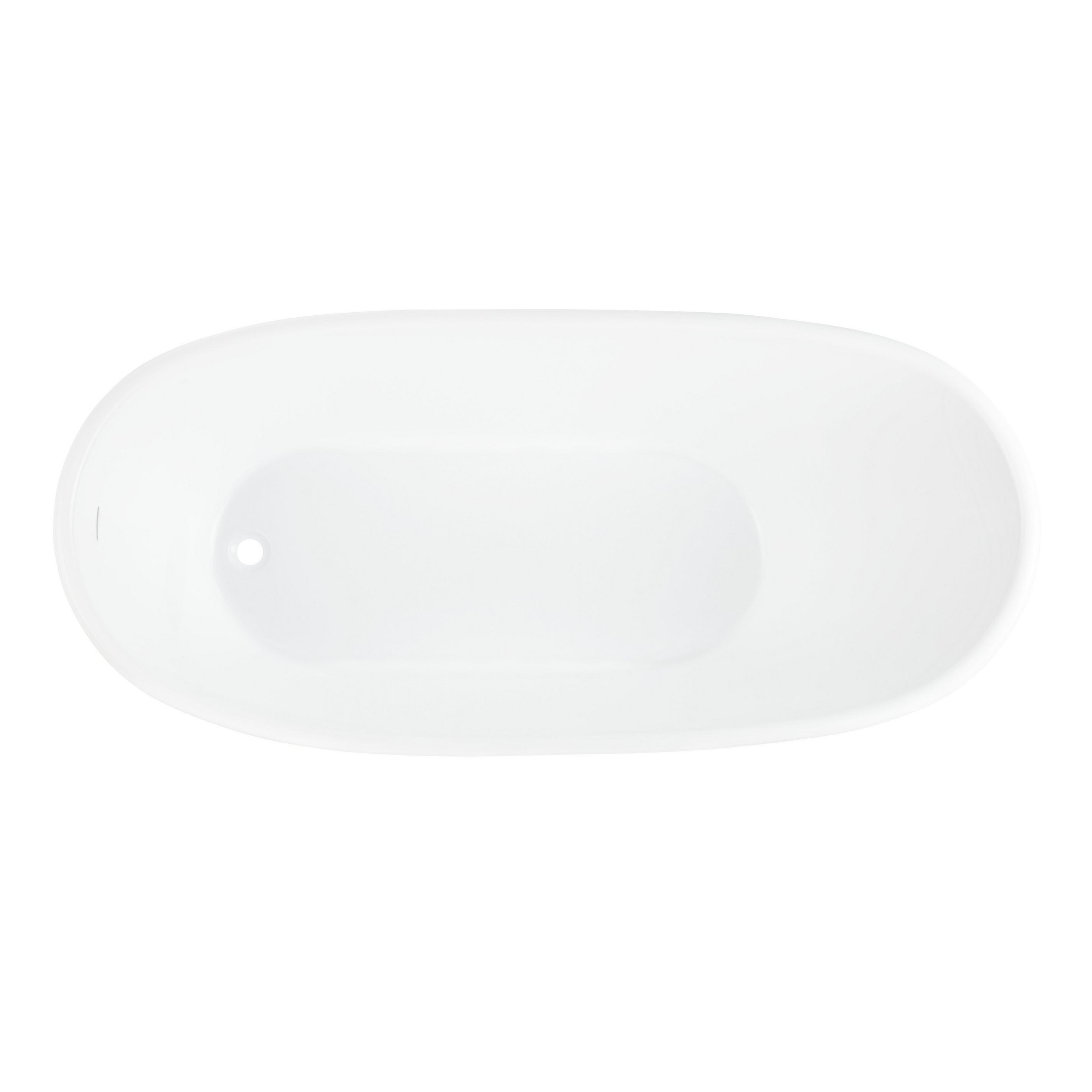 67" Saunders Black Acrylic Freestanding Tub Signature Hardware