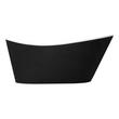 71" Saunders Black Acrylic Freestanding Tub, , large image number 2