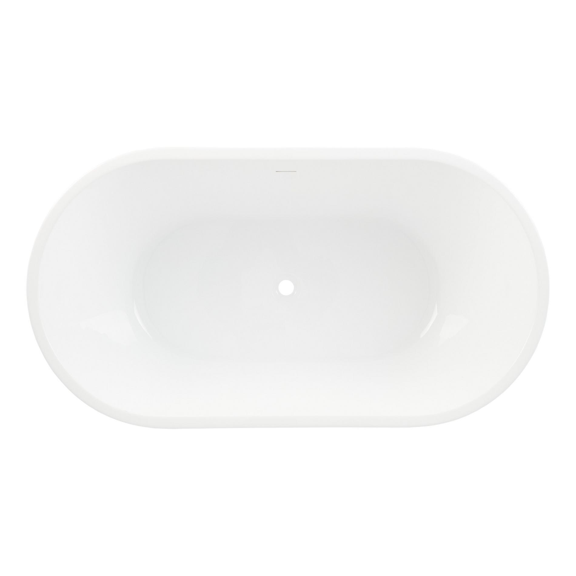 63" Eden Black Acrylic Freestanding Tub Signature Hardware