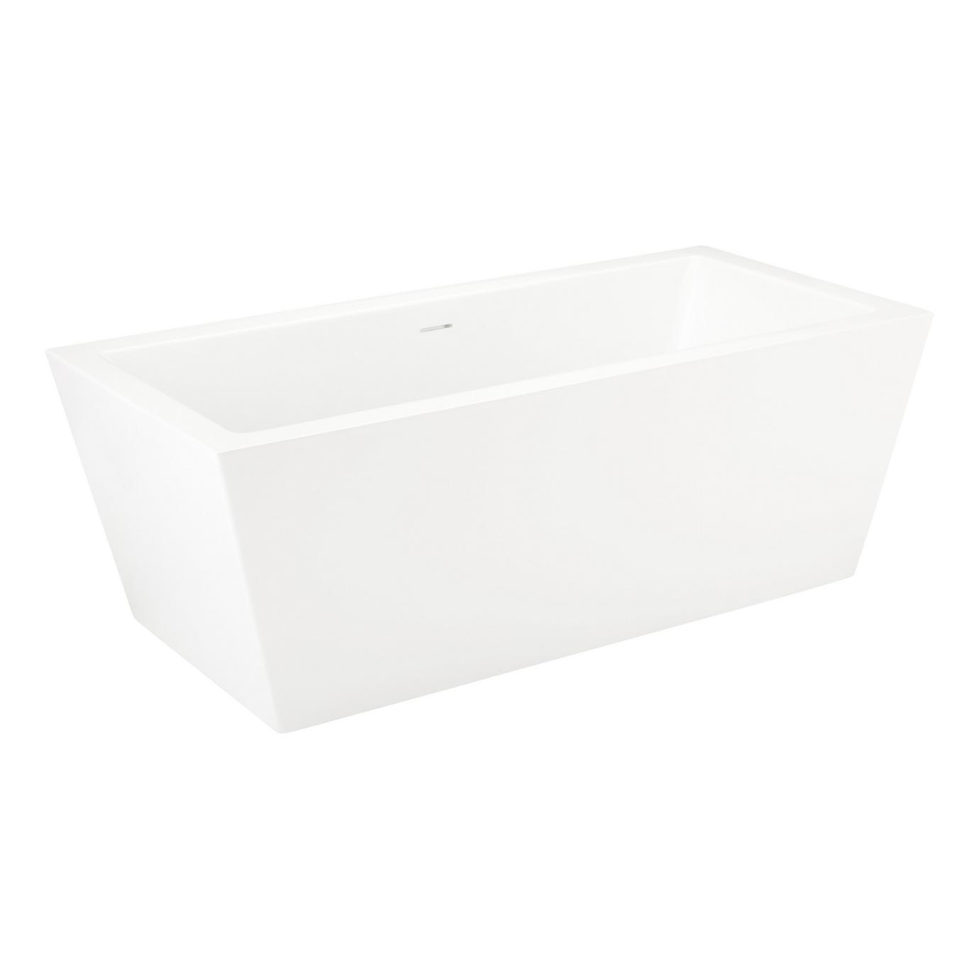 60" x 30" Sitka Acrylic Alcove Whirlpool Tub Right Drain White