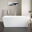 59" Eaton Acrylic Freestanding Air Tub with Foam, , large image number 0