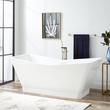 69" Newhaven Acrylic Freestanding Slipper Tub - Trim, , large image number 0