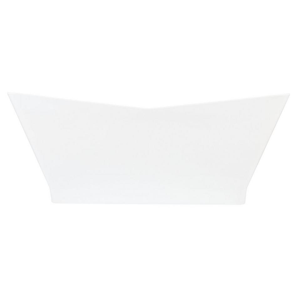 69" Newhaven Acrylic Freestanding Slipper Tub - White Trim, , large image number 2