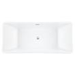 69" Newhaven Acrylic Freestanding Slipper Tub - Trim, , large image number 3
