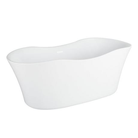 67" Stower Acrylic Freestanding Tub with Trim