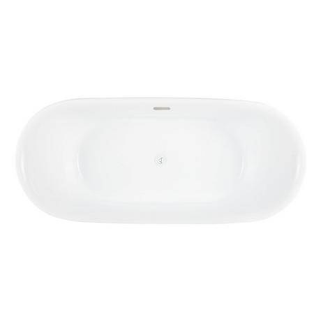 67" Stower Acrylic Freestanding Tub with Trim