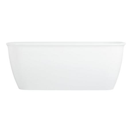 63" Rassi Acrylic Freestanding Tub with Trim