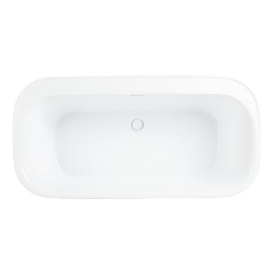 63" Rassi Acrylic Freestanding Tub with Slotted Overflow, , large image number 3