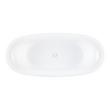 69" Desborough Acrylic Freestanding Double-Slipper Tub with Slotted Overflow, , large image number 3