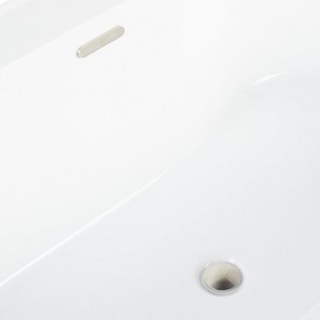 70" Ashington Acrylic Freestanding Tub - Tap Deck Left