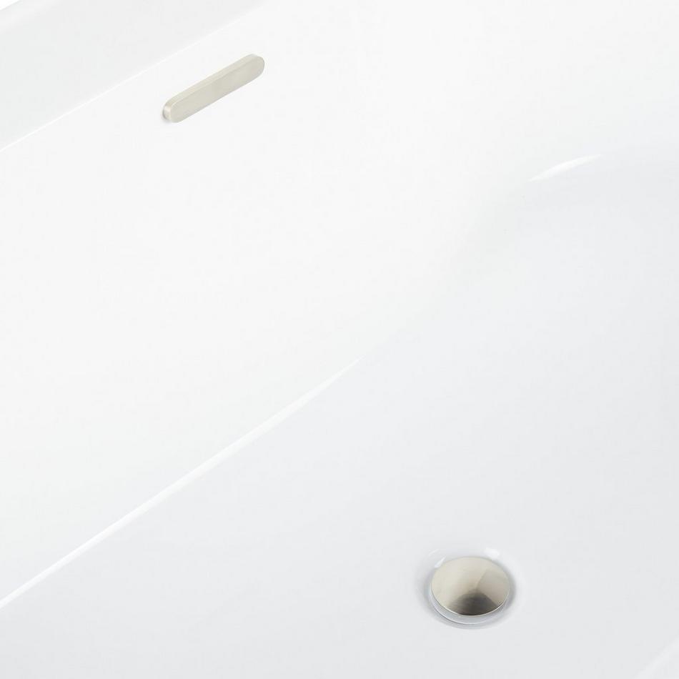 70" Ashington Acrylic Freestanding Tub - Tap Deck Left, , large image number 4