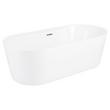 70" Ashington Acrylic Freestanding Tub - Tap Deck Left - No Drillings - Oil Rubbed Bronze Trim, , large image number 1