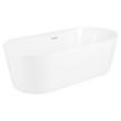 70" Ashington Acrylic Freestanding Tub - Tap Deck Left - No Drillings - Brushed Nickel Trim, , large image number 1