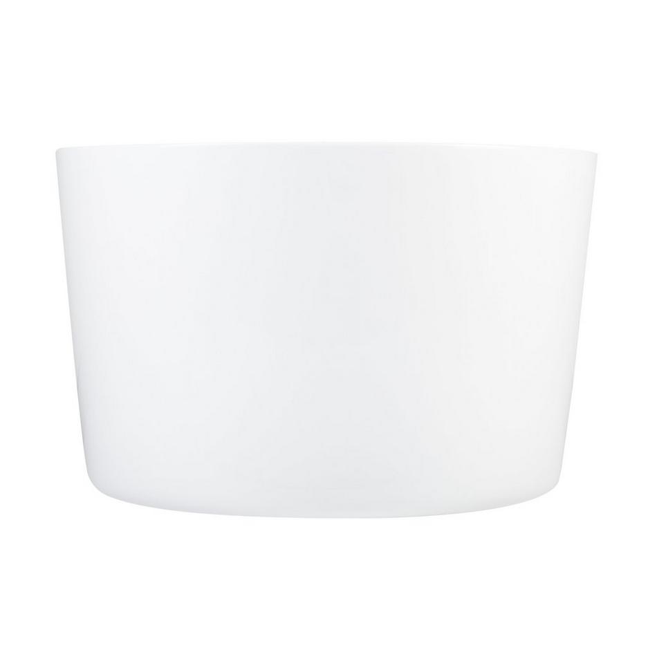 41" Siglo Round Japanese Soaking Tub with Slotted Overflow and Foam, , large image number 2