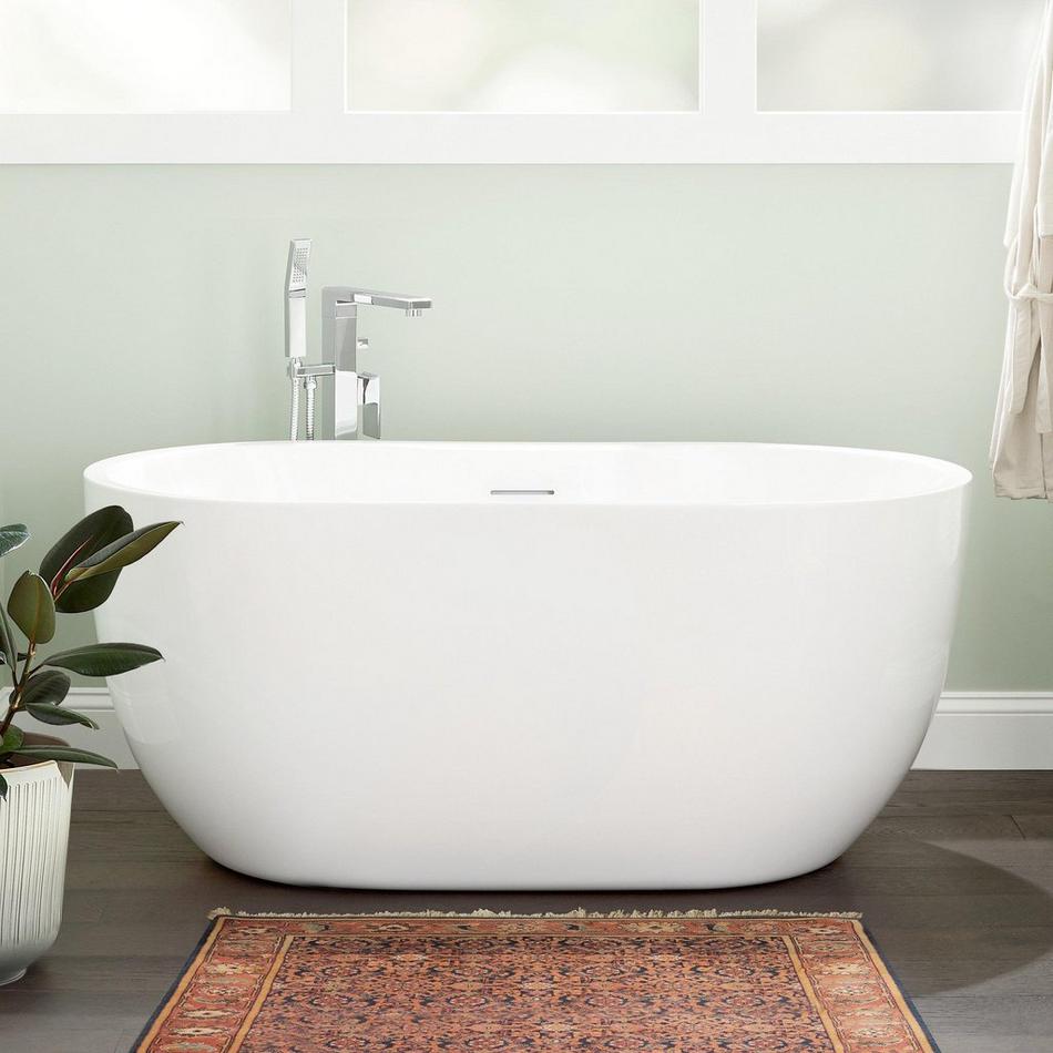 61" Boyce Acrylic Freestanding Tub with Slotted Overflow, , large image number 0