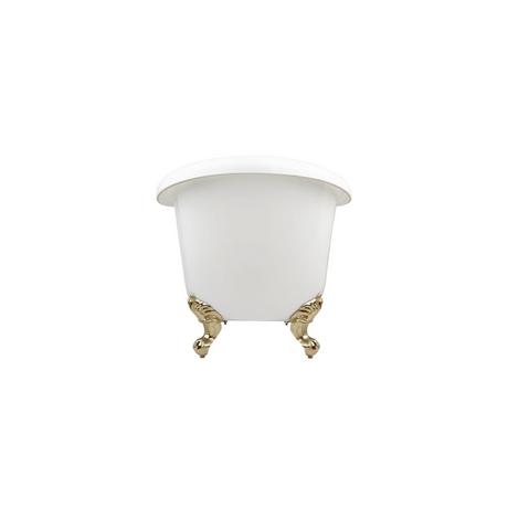 63" Rosalind Acrylic Tub - Imperial Feet - Roll Top