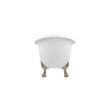 63" Rosalind Acrylic Clawfoot Tub - Rolled Rim - Lion Paw Feet - Chrome, , large image number 4
