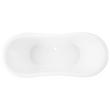 63" Rosalind Acrylic Pedestal Tub - Rolled Rim - White Drain Kit, , large image number 4