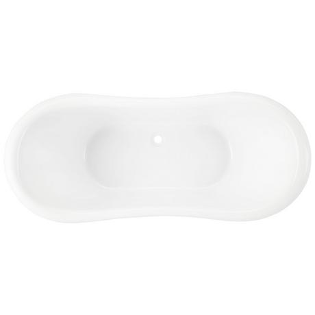 63" Rosalind Acrylic Pedestal Tub - Rolled Rim
