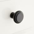 Ardell Brass Round Cabinet Knob - Satin Black, , large image number 0