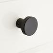 Orvin Brass Flat Round Cabinet Knob - Satin Black, , large image number 0