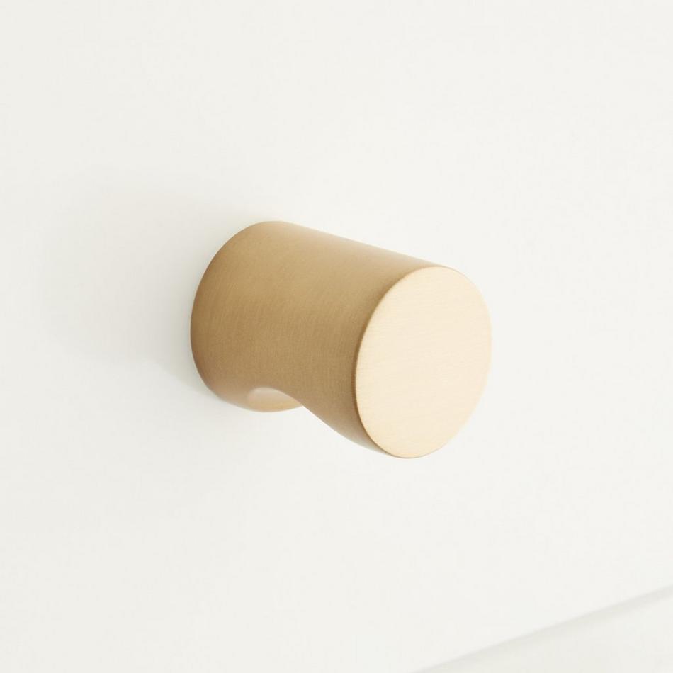 Orvin Brass Whistle Cabinet Knob - Satin Brass, , large image number 0