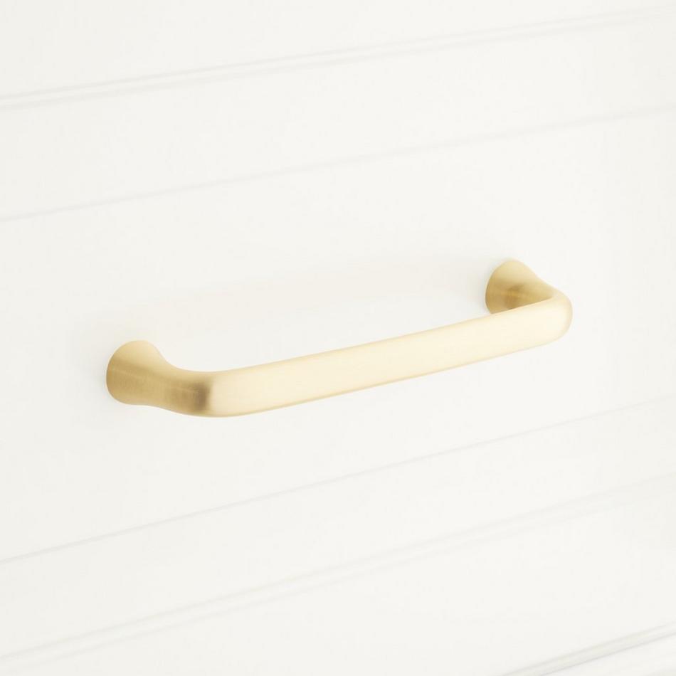5-1/8" Orvin Brass Cabinet Pull - Satin Brass, , large image number 0