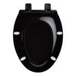 Heavy Duty Slow-Closing Elongated Toilet Seat - Black, , large image number 4