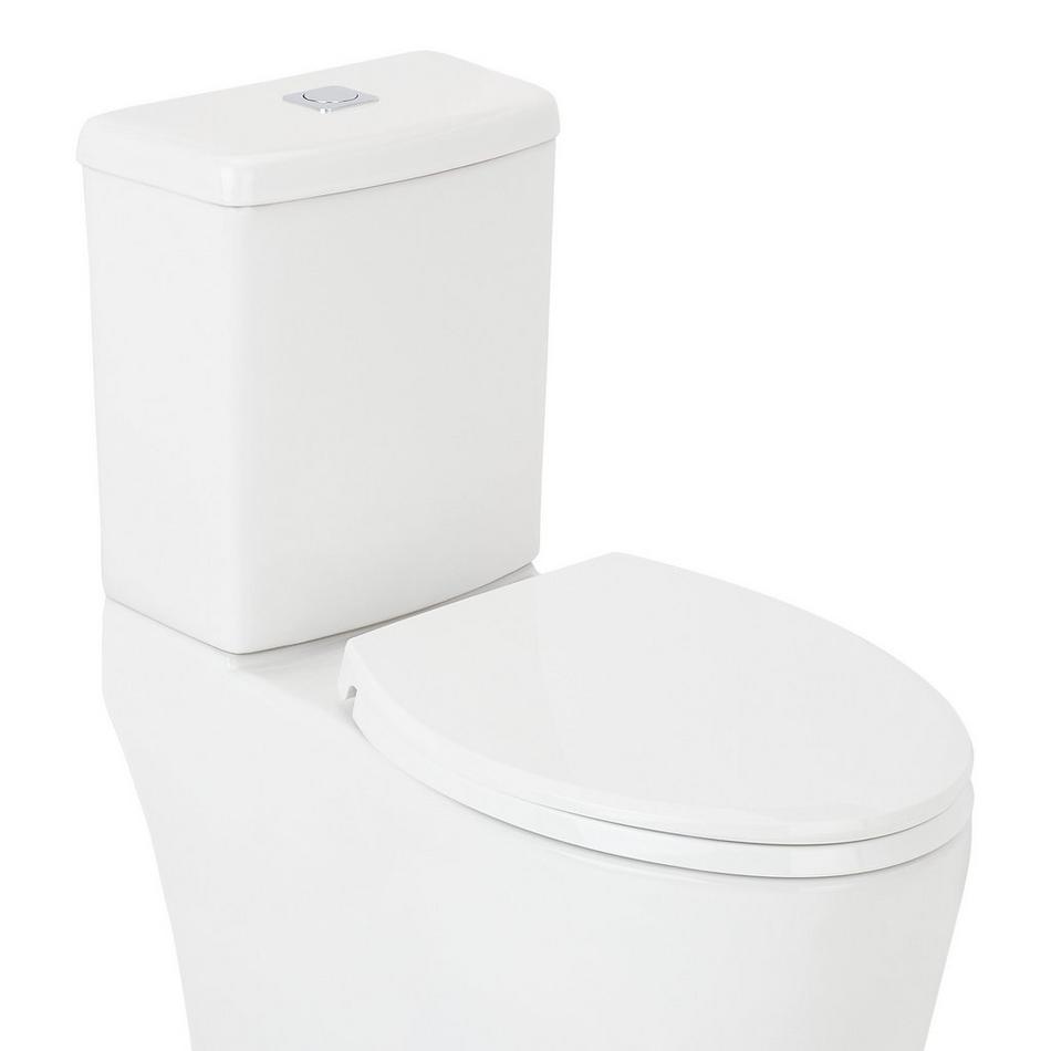 Heavy Duty Slow-Closing Elongated Toilet Seat - White, , large image number 0