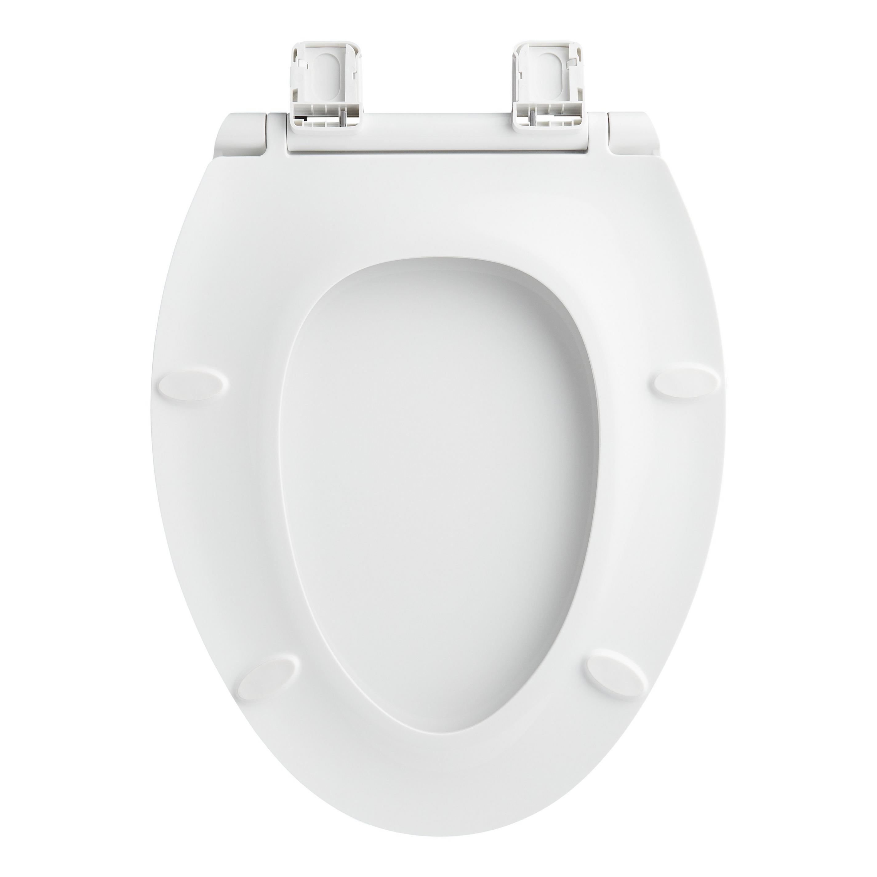 Heavy Duty SlowClosing Elongated Toilet Seat White Signature Hardware