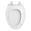 Heavy Duty Slow-Closing Elongated Toilet Seat - White, , large image number 4