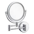 Harbin Magnifying Double-Sided Wall-Mount Lighted Makeup Mirror - Chrome, , large image number 2