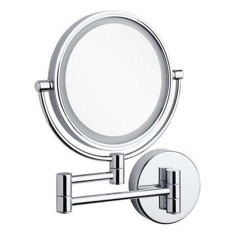 Harbin Magnifying Double-Sided Wall-Mount Lighted Makeup Mirror