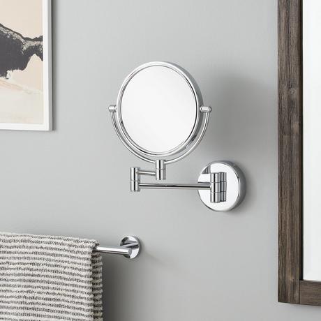 Ramana Magnifying Double-Sided Wall-Mount Makeup Mirror